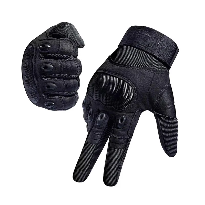 Motorcycle Gloves Leather Knuckle - 남자 전체 손가락 전술 장갑 Airsoft