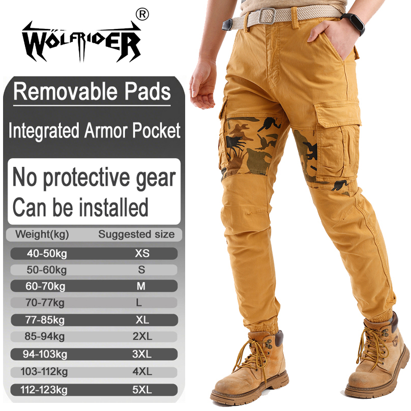 Motorcycle Pants Riding Armored - 오토바이 라이딩 작업 바지 미끄럼 방지