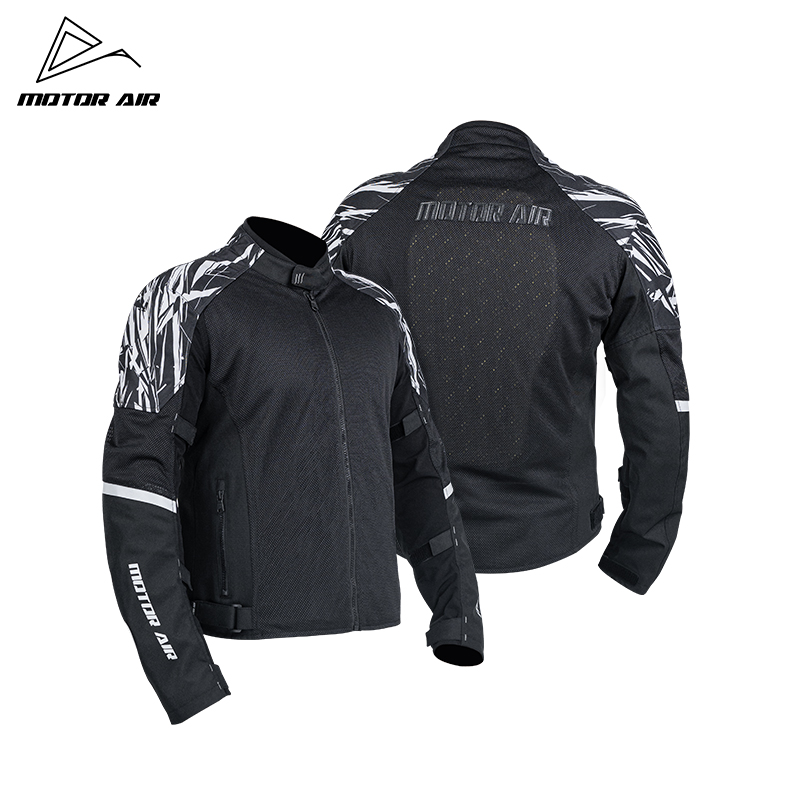 Motorcycle Mesh Jacket Summer Breathable - 블랙 오토바이 재킷 남성용 라이딩 기어