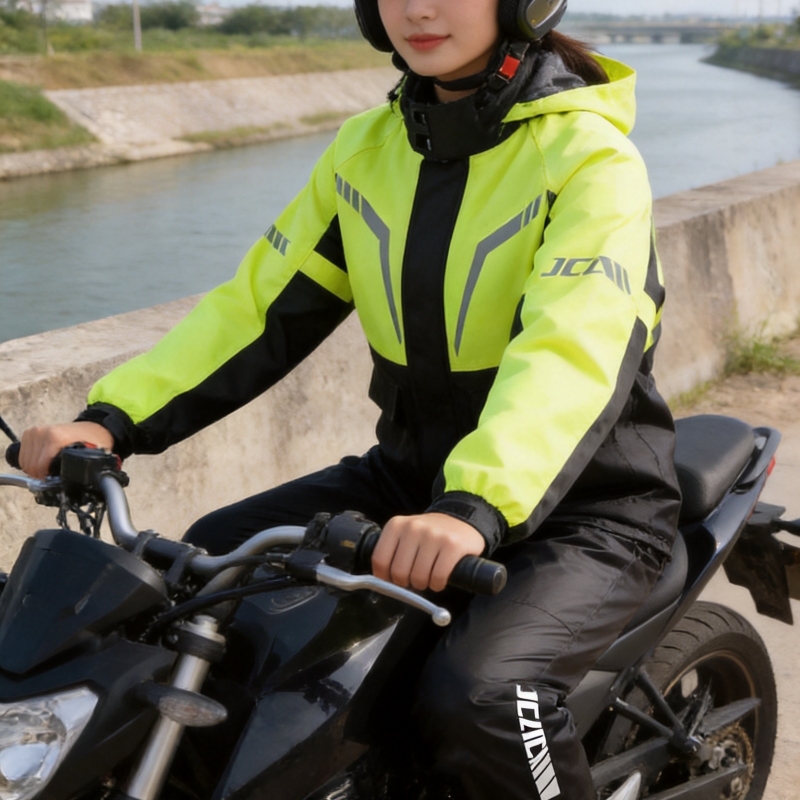 Motorcycle Rain Suit 2 Piece - 방수 반사 오토바이 레인슈트 2피스 분리형