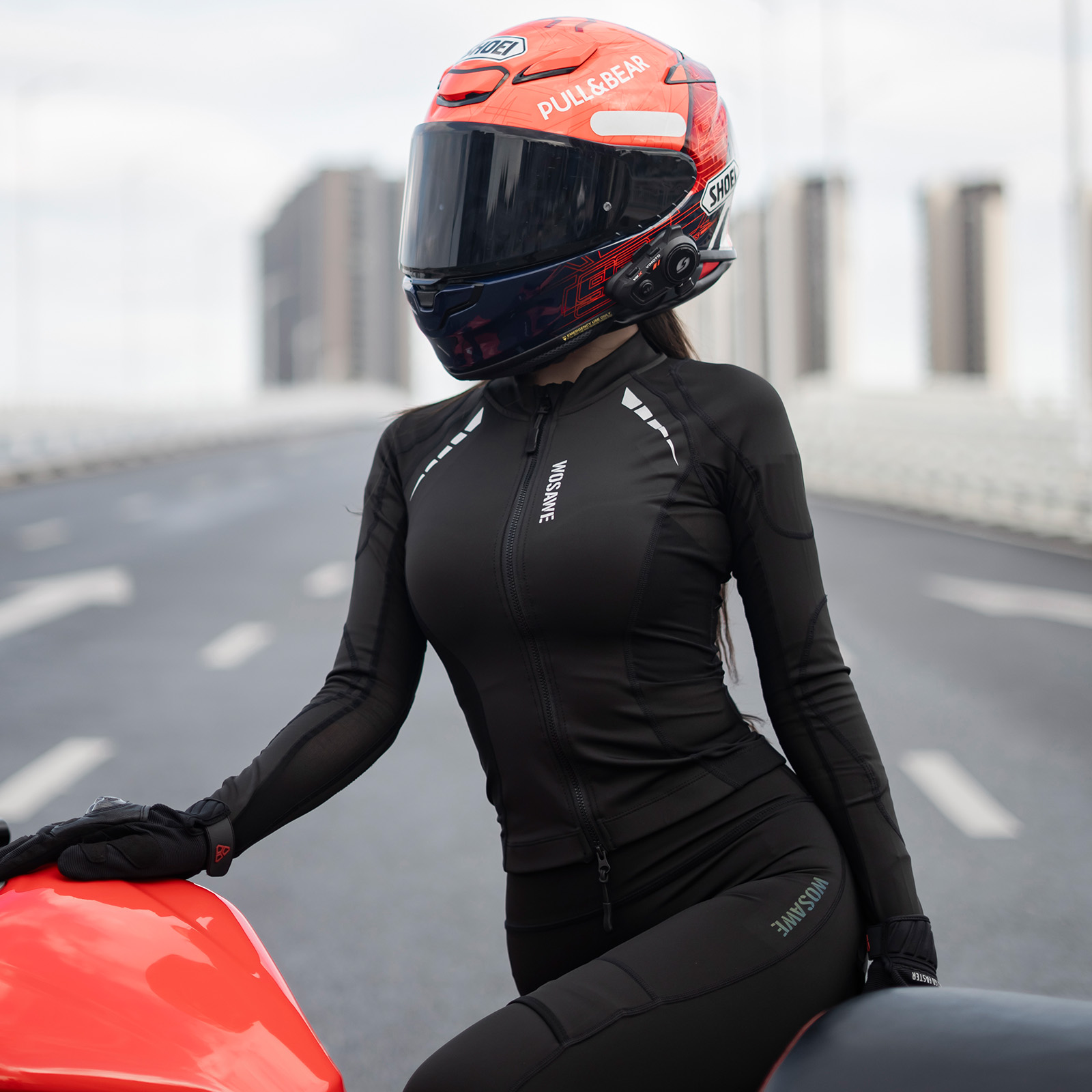 Motorcycle Mesh Jacket Summer Breathable - WOSAWE 여성용 오토바이 재킷 여름 메쉬