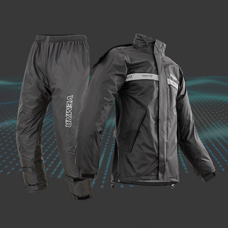 Motorcycle Rain Suit 2 Piece - 2피스/세트 VEMAR 재킷 및 바지 오토바이