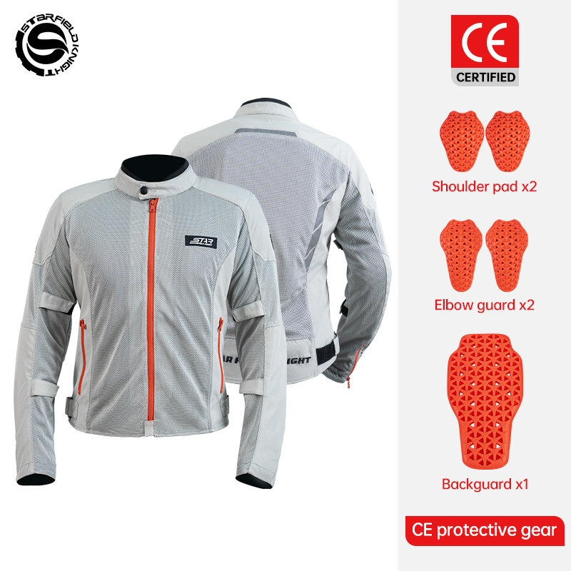 Motorcycle Mesh Jacket Summer Breathable - 스타 필드 나이트 오토바이 재킷 봄&여름