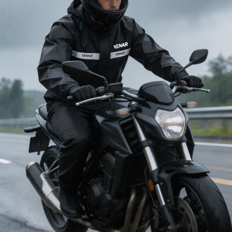 Motorcycle Rain Suit 2 Piece - 남성용 오토바이 레인슈트 2피스 방수 반사