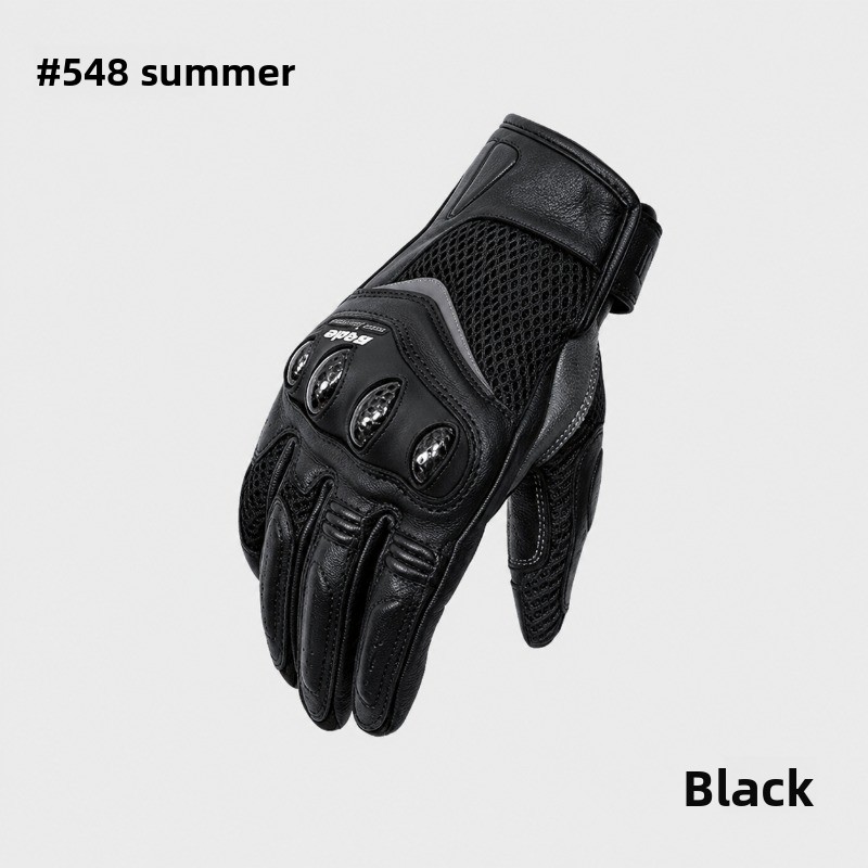 Motorcycle Gloves Leather Knuckle - 스타 필드 나이트 여성용 여름 오토바이