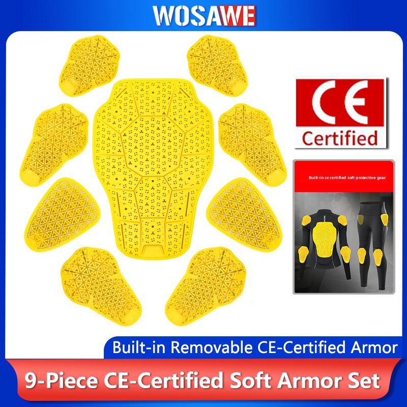 Motorcycle Back Protector Ce Level 2 - WOSAWE 오토바이 등 보호대 CE 레벨