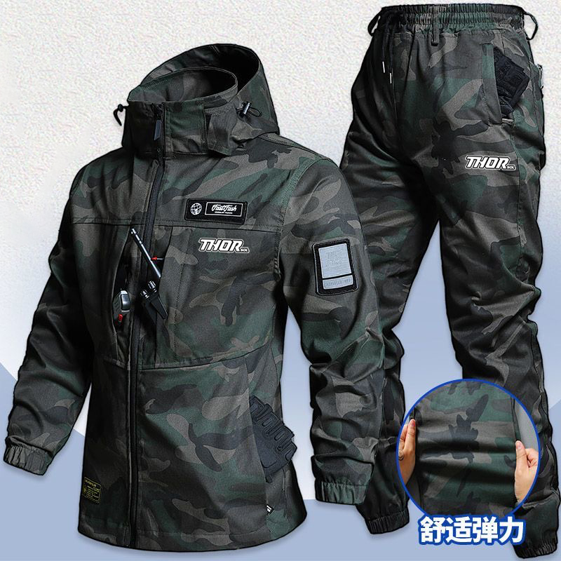 Motorcycle Riding Jacket Waterproof - THORSOL 사이클링 자켓 세트 남성 방수