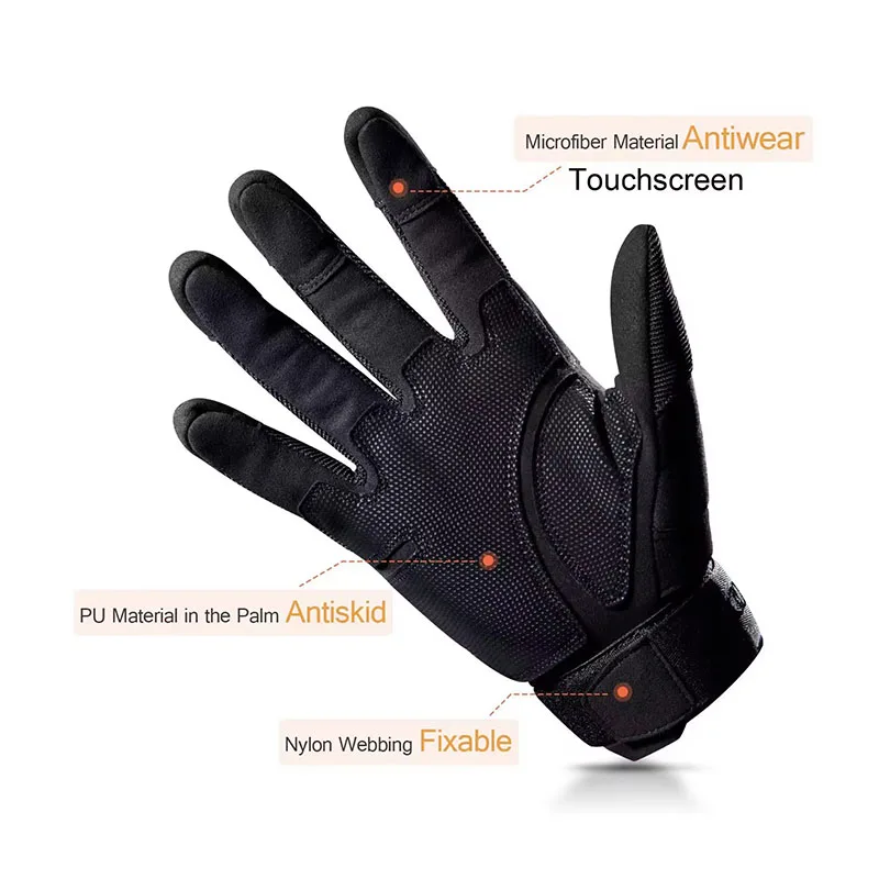 남자 전체 손가락 전술 장갑 Airsoft Paintb - Motorcycle Gloves Leather Knuckle 리뷰 및 가격