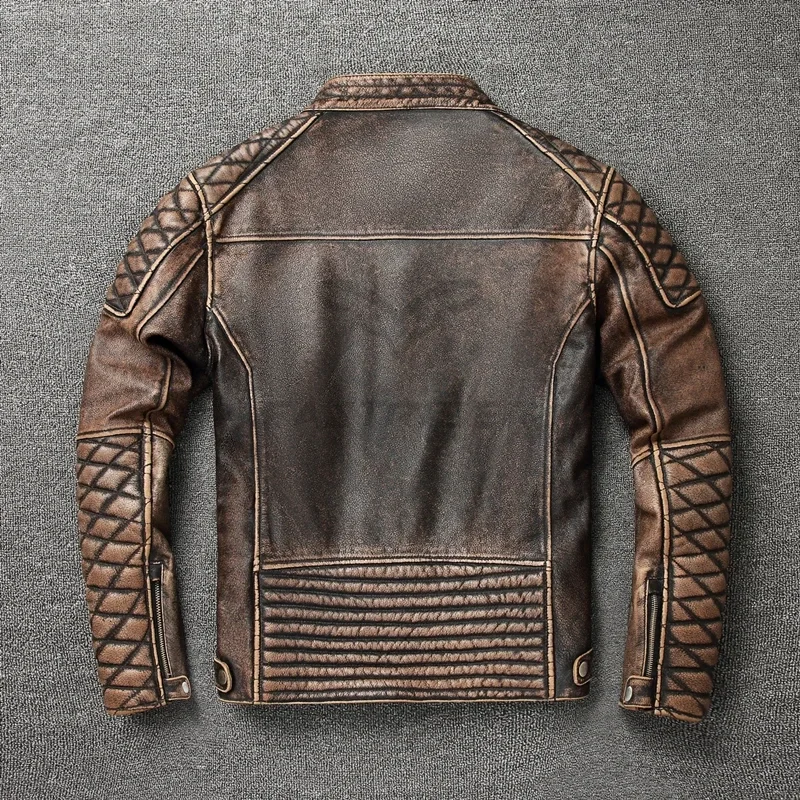 2026년 출시, 남성용 빈티지 스타일 오토바이 재킷, - Leather Motorcycle Jacket Biker 리뷰 및 가격
