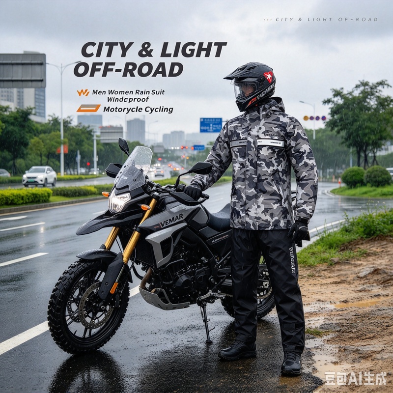 남성용, 여성용 오토바이용 방수 레인코트 세트, 도시  - Motorcycle Riding Jacket Waterproof 리뷰 및 가격
