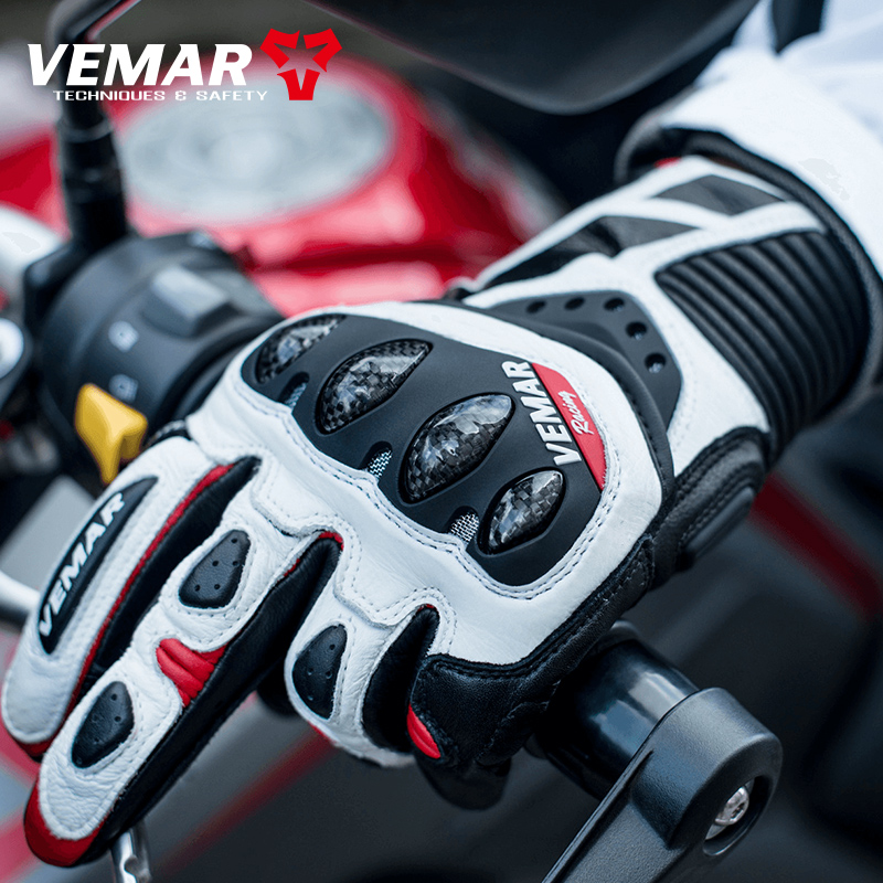 사계절용 오토바이 장갑 가죽 풀핑거 터치스크린 카본 파 - Motorcycle Gloves Leather Knuckle 리뷰 및 가격