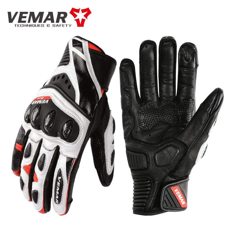 사계절용 오토바이 장갑 가죽 풀핑거 터치스크린 카본 파 - Motorcycle Gloves Leather Knuckle 리뷰 및 가격