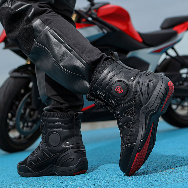 새로운 방수 자전거 오토바이 라이딩 슈즈 남성용 오토바 - Motorcycle Boots Waterproof Riding 리뷰 및 가격