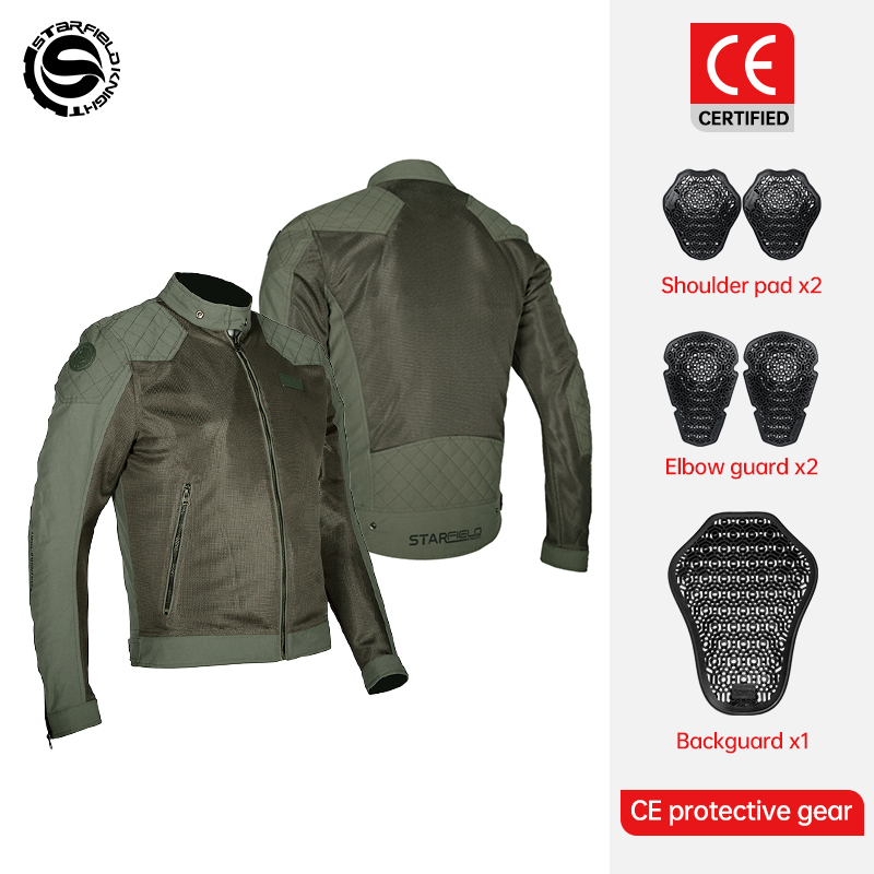 스타 필드 나이트 그린 모터사이클 재킷 라이딩 의류 봄 - Motorcycle Mesh Jacket Summer Breathable 리뷰 및 가격
