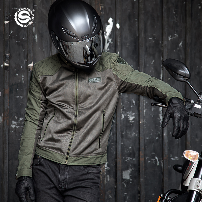 스타 필드 나이트 그린 모터사이클 재킷 라이딩 의류 봄 - Motorcycle Mesh Jacket Summer Breathable 리뷰 및 가격