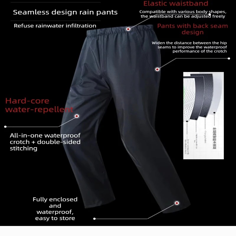 새로운 블랙 오토바이 레인슈트 남녀 공용 방수 보호 레 - Motorcycle Rain Suit 2 Piece 리뷰 및 가격