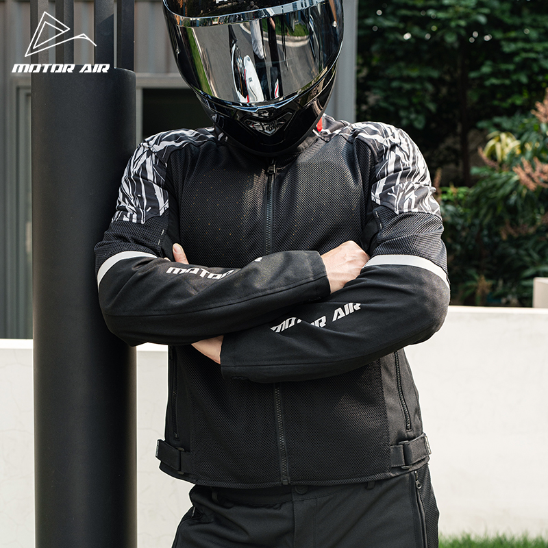 블랙 오토바이 재킷 남성용 라이딩 기어 의류 봄&여름  - Motorcycle Mesh Jacket Summer Breathable 리뷰 및 가격
