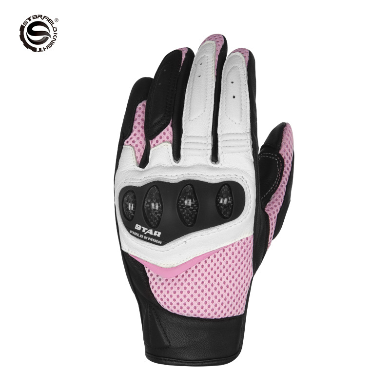 스타 필드 나이트 여성용 오토바이 장갑 염소 가죽 통기 - Motorcycle Gloves Leather Knuckle 리뷰 및 가격