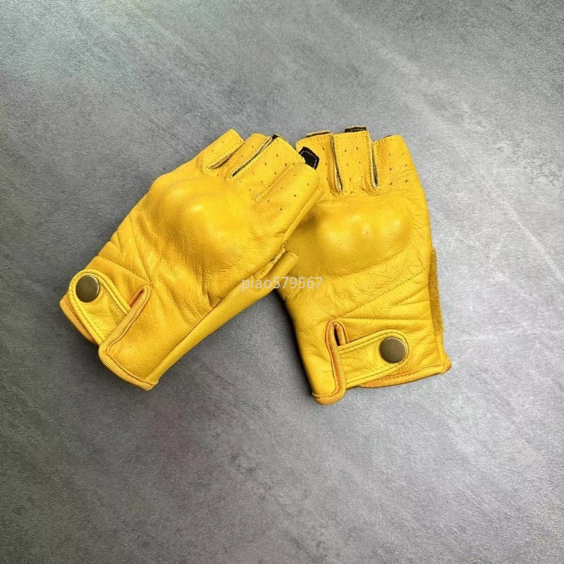정품 가죽 하프 핑거 오토바이 장갑 하드 너클 보호대  - Motorcycle Gloves Leather Knuckle 리뷰 및 가격