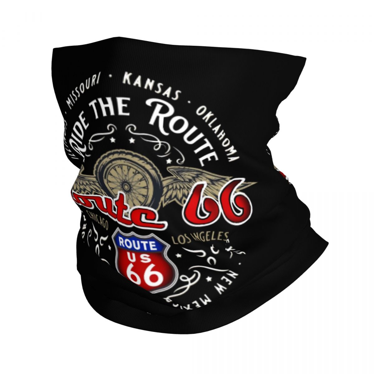 Custom Ride The Route 66 Banda - Motorcycle Neck Gaiter Balaclava 리뷰 및 가격