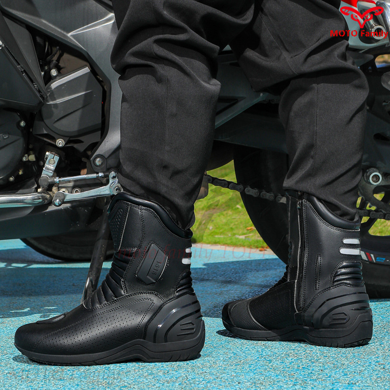 오토바이 신발 미끄럼 방지 오토바이 부츠 방수 쿠셔닝  - Motorcycle Boots Waterproof Riding 리뷰 및 가격