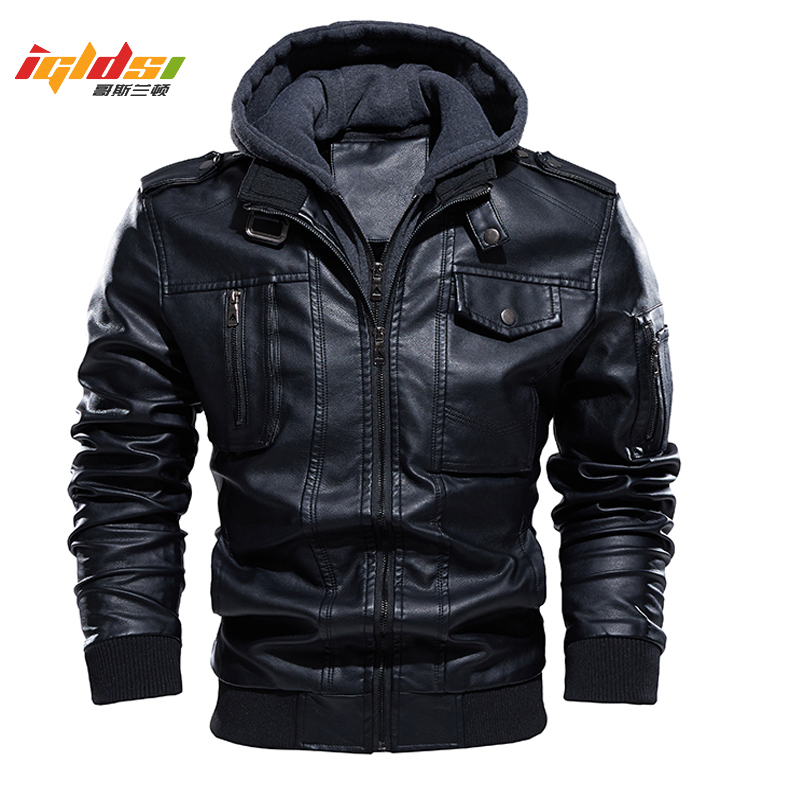 오토바이 가죽 자켓 남자 플러스 벨벳 따뜻한 겨울 가죽 - Leather Motorcycle Jacket Biker 리뷰 및 가격