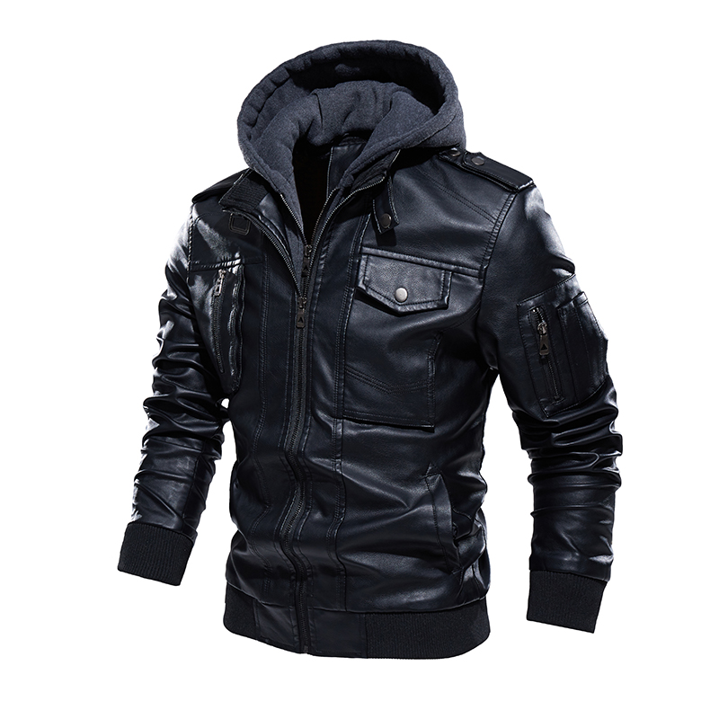 오토바이 가죽 자켓 남자 플러스 벨벳 따뜻한 겨울 가죽 - Leather Motorcycle Jacket Biker 리뷰 및 가격