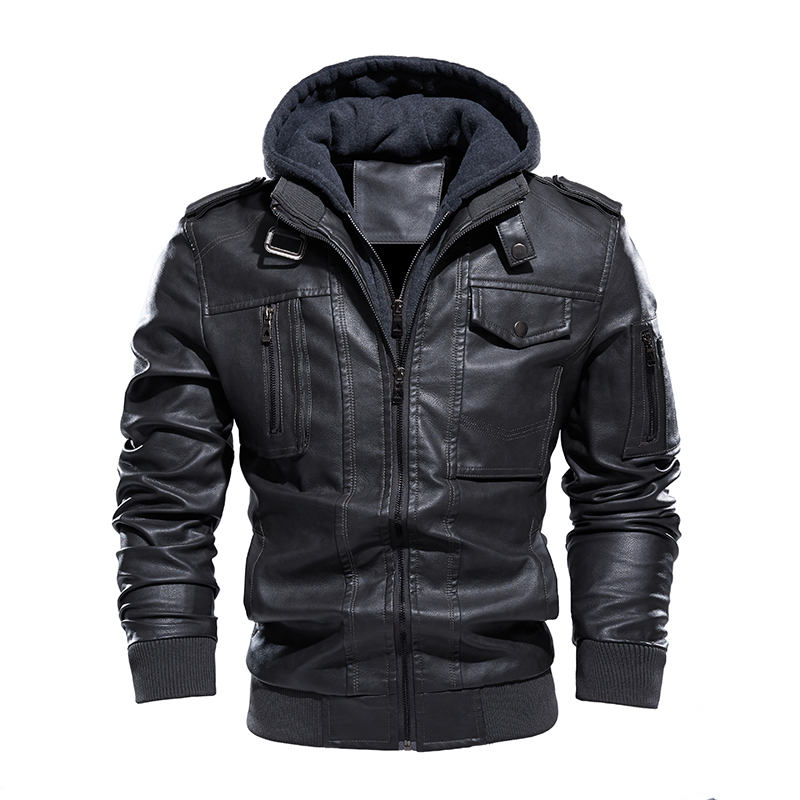오토바이 가죽 자켓 남자 플러스 벨벳 따뜻한 겨울 가죽 - Leather Motorcycle Jacket Biker 리뷰 및 가격