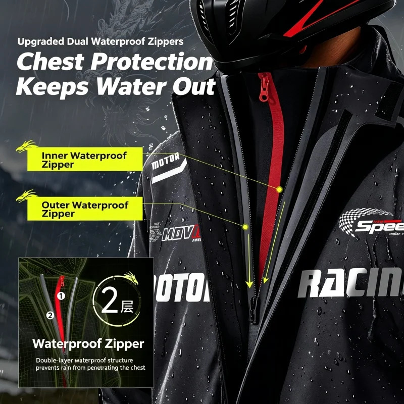 오토바이용 방수복, 분리형 방수 재킷 및 바지 세트,  - Motorcycle Riding Jacket Waterproof 리뷰 및 가격