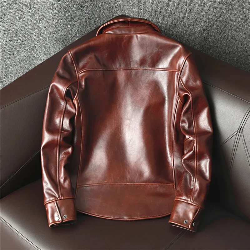 2026년 유행하는 천연 소가죽 재킷, 남성용 빈티지  - Leather Motorcycle Jacket Biker 리뷰 및 가격