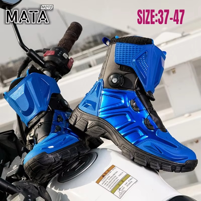 남성용 오토바이 부츠 야외 방수 TPU 보호 모토 슈즈 - Motorcycle Boots Waterproof Riding 리뷰 및 가격