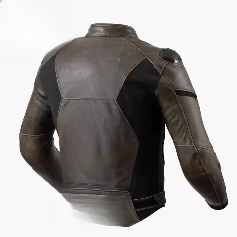 가죽 오토바이 사이클링 슈트 드롭 가죽 재킷 레트로 캐 - Motorcycle Jacket Thermal Liner 리뷰 및 가격