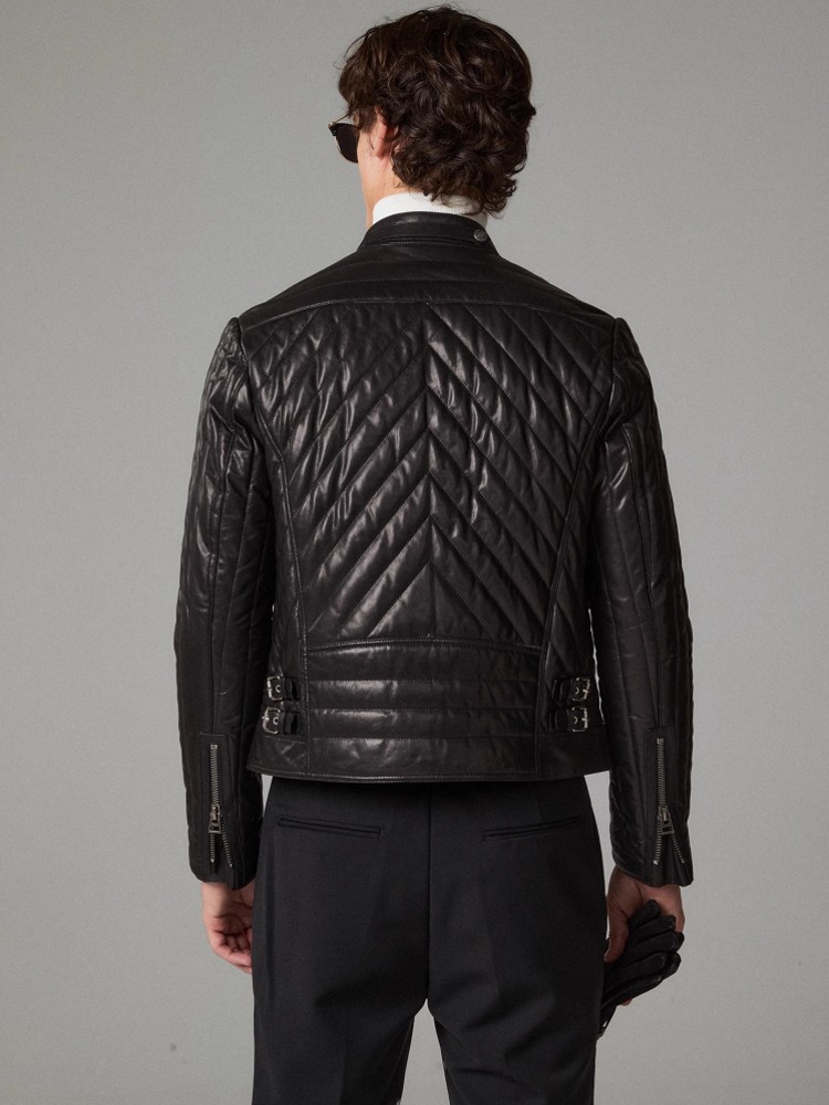 남성 정품 가죽 자켓 스탠드 칼라 가을 겨울 지퍼 슬림 - Leather Motorcycle Jacket Biker 리뷰 및 가격