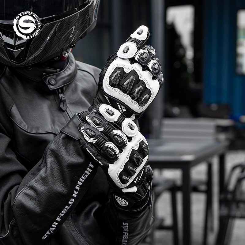 스타 필드 나이트 오토바이 장갑 남성용 염소 가죽 터치 - Motorcycle Gloves Leather Knuckle 리뷰 및 가격