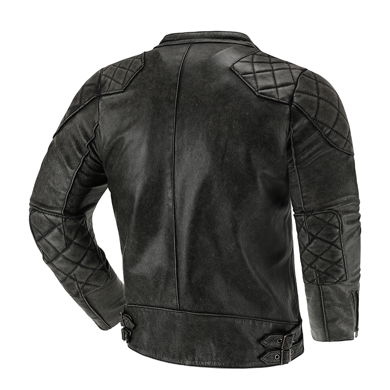 남성용 레트로 가죽 재킷, 오토바이 라이딩 슈트, 바이 - Leather Motorcycle Jacket Biker 리뷰 및 가격