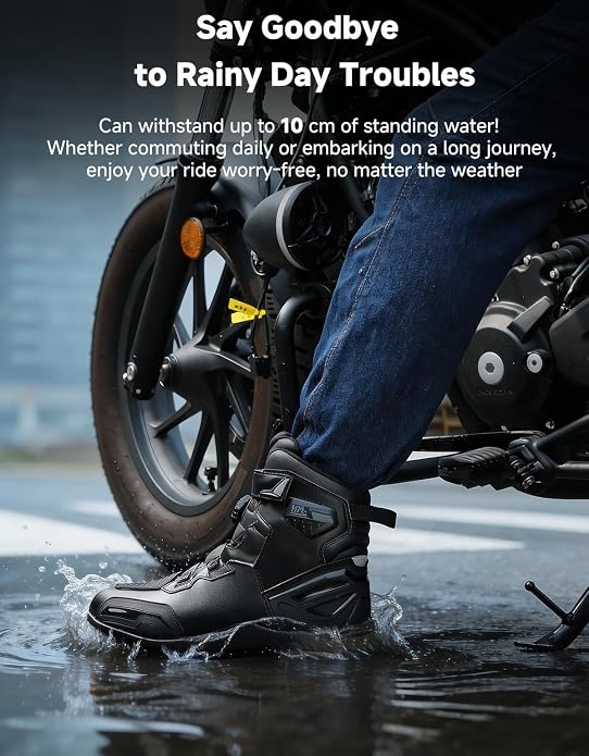 오토바이 라이딩 슈즈 남성용 방수 숏 부츠 편안한 안감 - Motorcycle Boots Waterproof Riding 리뷰 및 가격