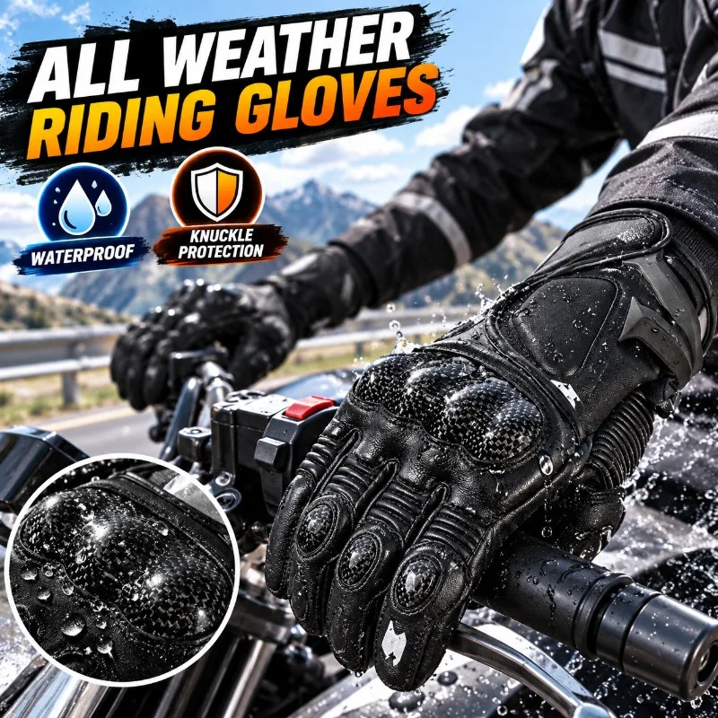 겨울용 오토바이 장갑, 방수 기능, 보온 기능, 가죽  - Motorcycle Gloves Leather Knuckle 리뷰 및 가격