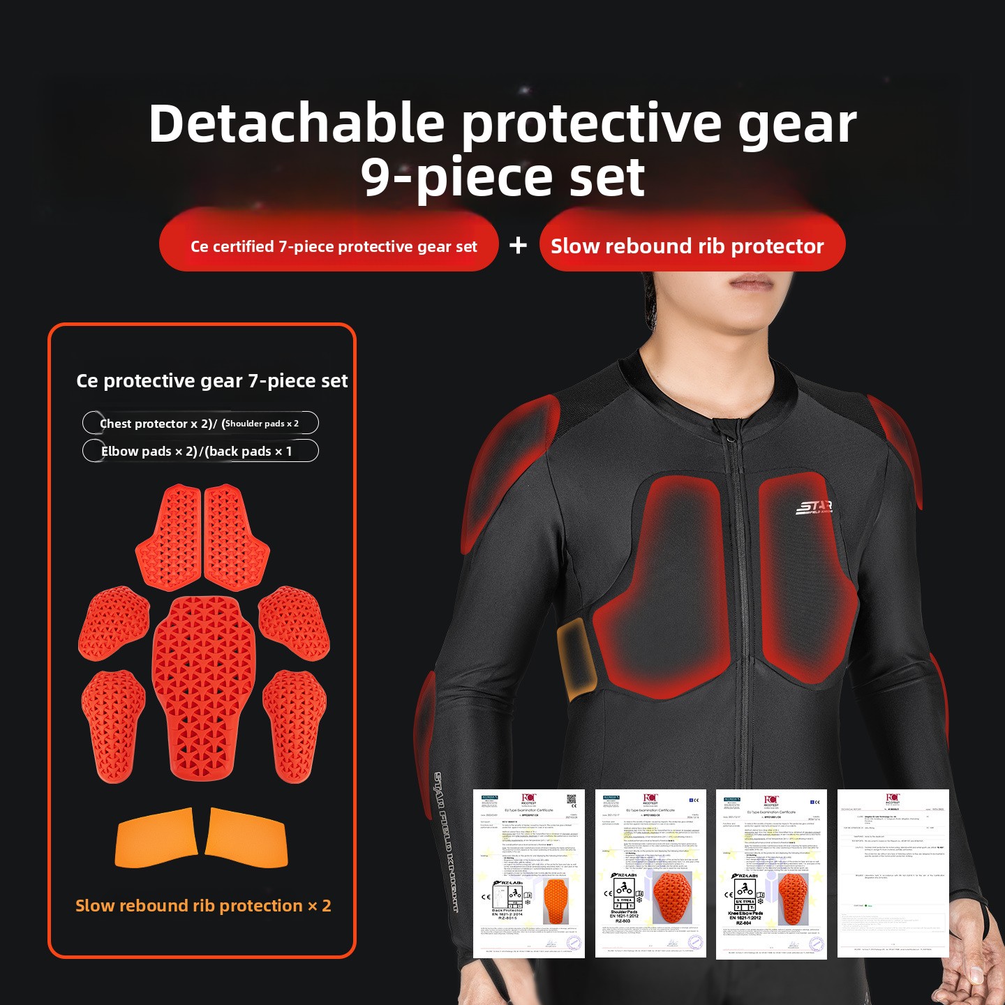 스타 필드 나이트 남성용 오토바이 라이딩 재킷, 통기성 - Motorcycle Mesh Jacket Summer Breathable 리뷰 및 가격