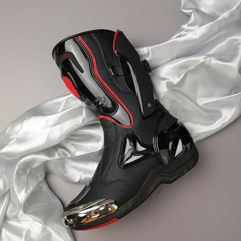 속도 오토바이 레이싱 부츠 Professiona 바이커 - Motorcycle Boots Waterproof Riding 리뷰 및 가격