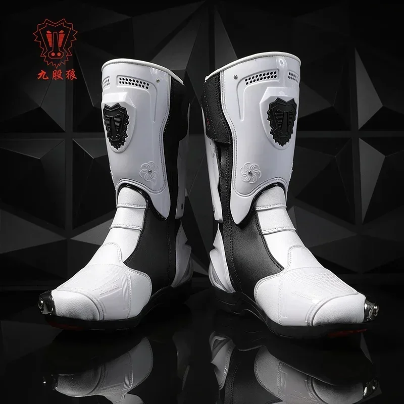 속도 오토바이 레이싱 부츠 Professiona 바이커 - Motorcycle Boots Waterproof Riding 리뷰 및 가격