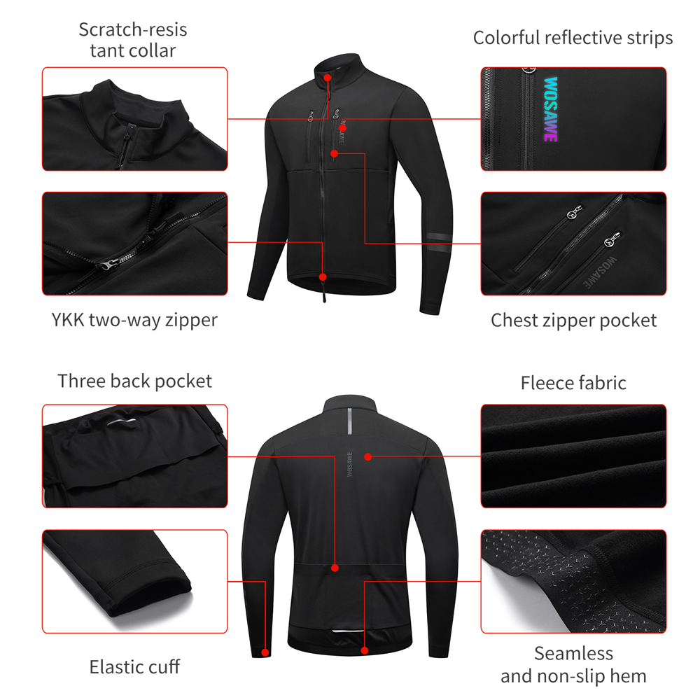 WOSAWE 남성용 사이클링 재킷 가을 겨울 코트 열  - Motorcycle Jacket Thermal Liner 리뷰 및 가격