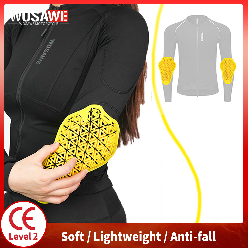 WOSAWE 여름 통기성 오토바이 팔꿈치 패드 탄성 모 - Motorcycle Back Protector Ce Level 2 리뷰 및 가격